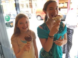The whole family is glad that I knew to stop for gelato at Amorino, thanks to My Little Nomads.